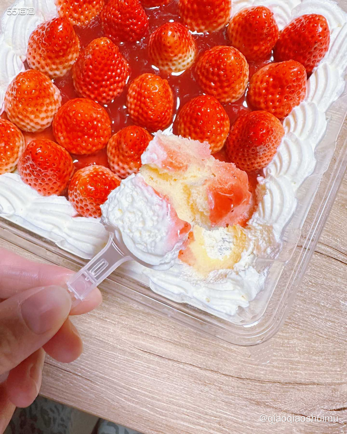 其实在会员日那天我就注意到盒马的这个蛋糕啦～当时是打七折基础