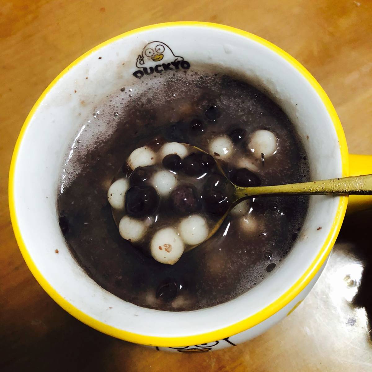 说是好久没吃南京名小吃赤豆元宵了😂正好感冒没味道就在家做一