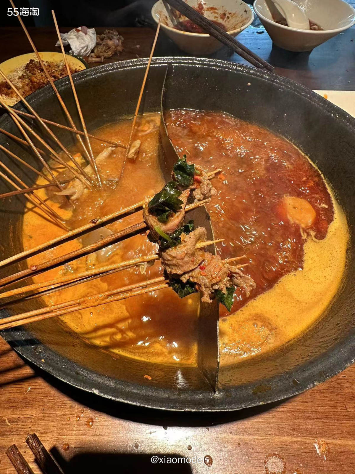 ❤️周六好友又约我去吃自助+逛街啦！这家自助全牛火锅串串是她