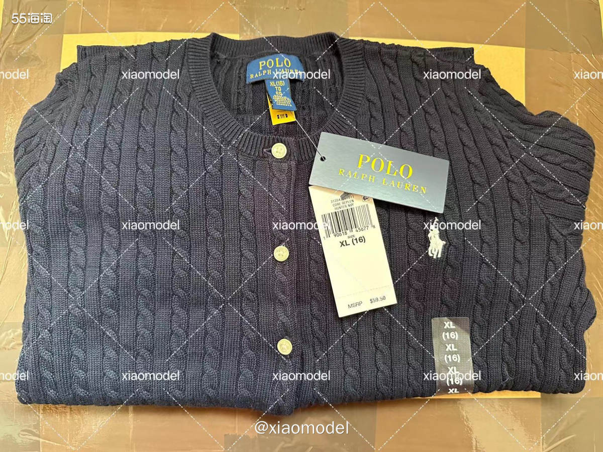 ❤️昨天收到大热门的拉夫劳伦开衫深蓝色XL 3件。  🌷运