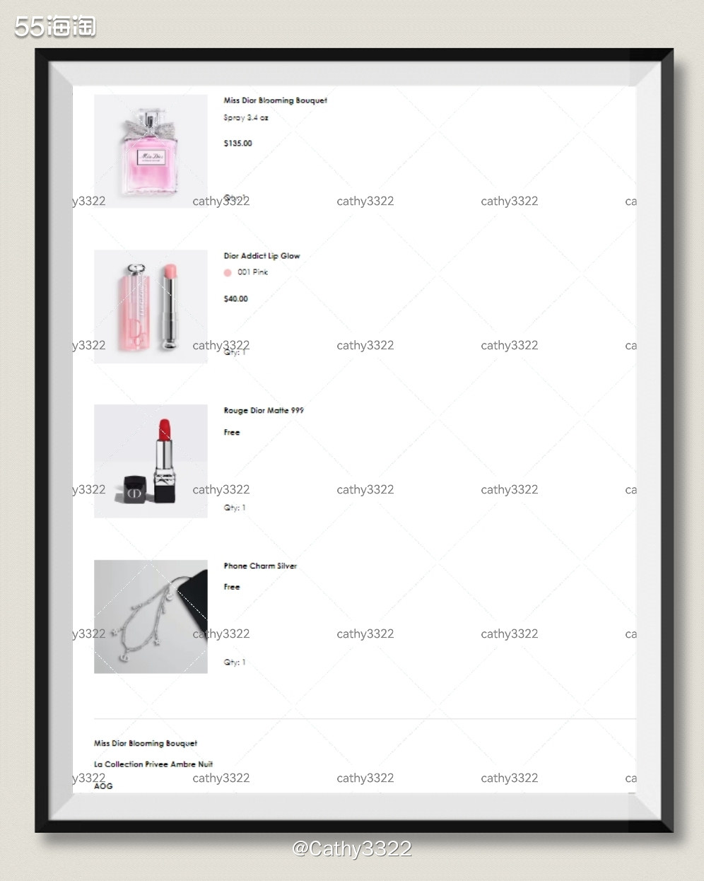 🌸dior官网现有活动满175送999口红小样+miss 