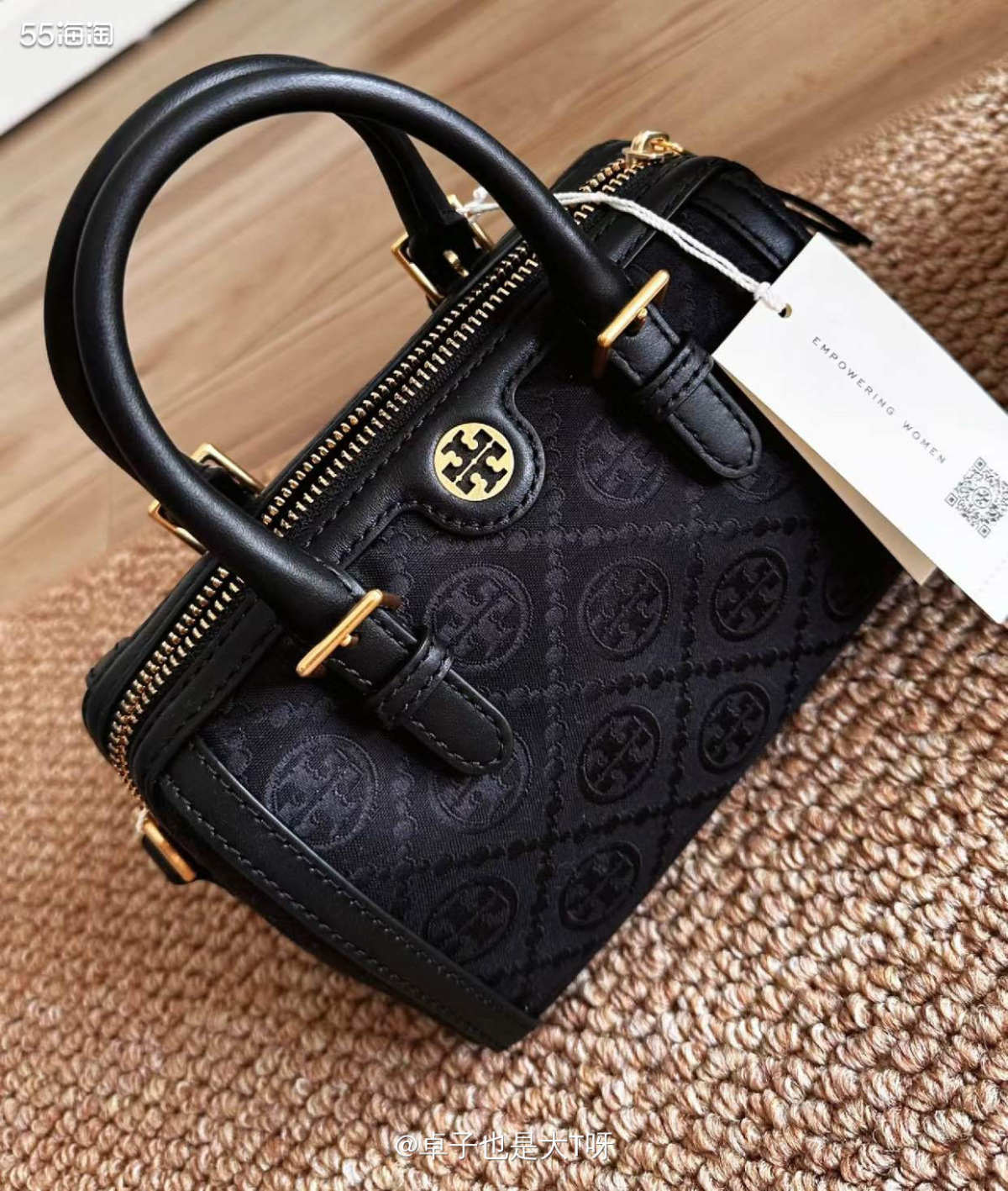 下单网站：美网Tory burch官网 下单商品：黑色波士顿