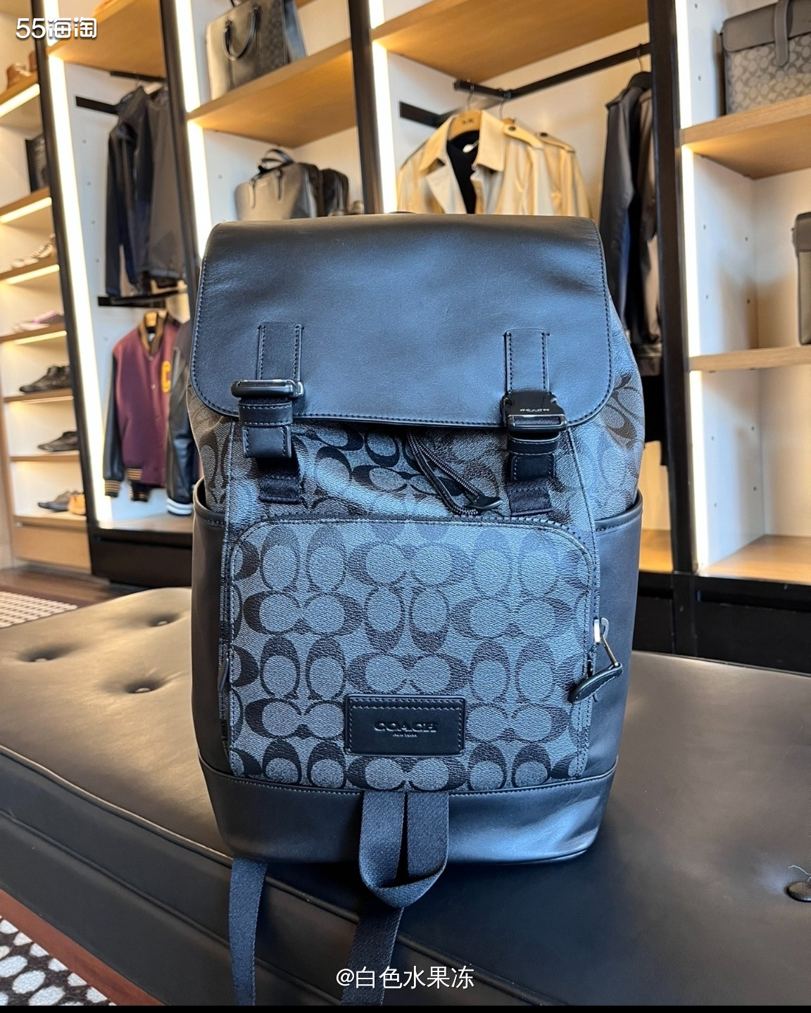 1.   coach双肩包，购于官网，入库重量5.2磅😭�