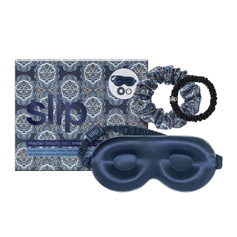 【单件含税】Slip 真丝立体护眼睡眠眼罩&束发圈套装 Mayfair