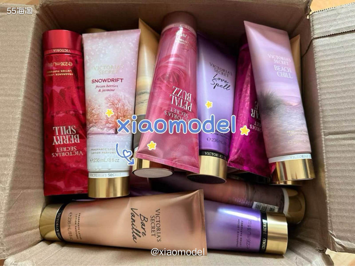 😃前段时间美国官网买的维密身体乳2单共40支，分了4单发货