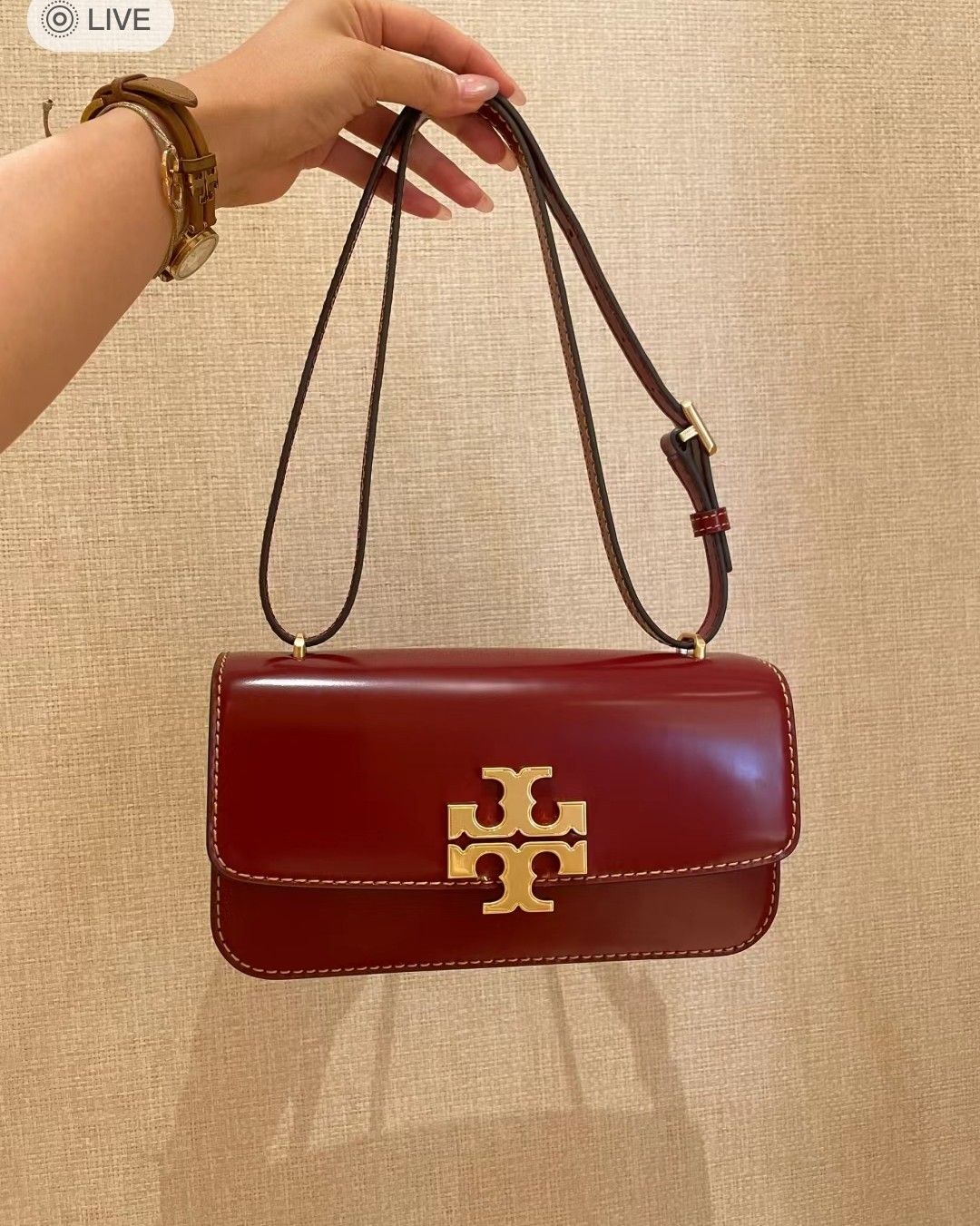🌻商品名:Tory Burch eleanor小号横版金砖