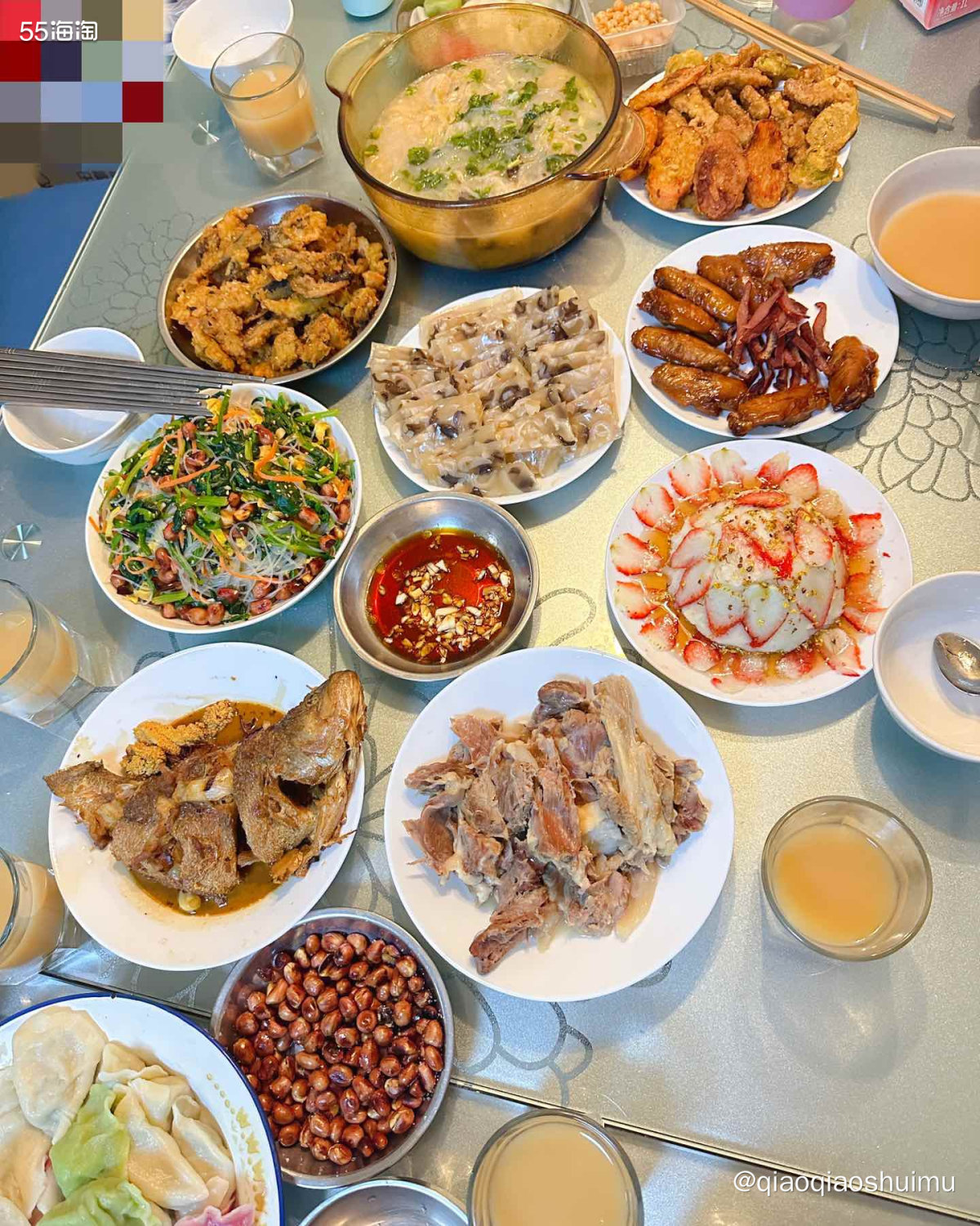 昨天元旦，公婆邀请我爸妈一起过，于是我们的四二一家庭七个人齐