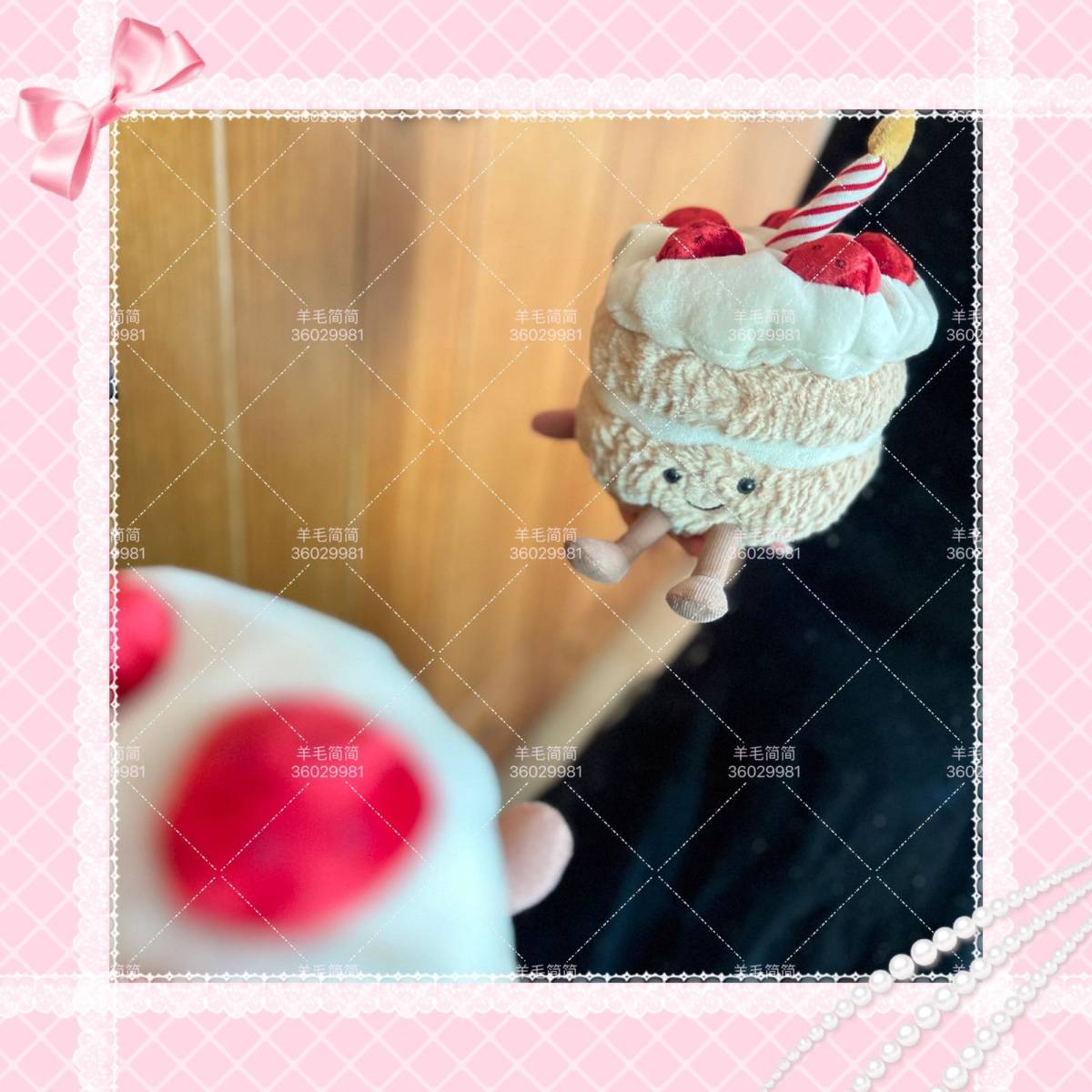 开箱产品：jellycat萨米雪人×1，生日蛋糕×2小雪人×