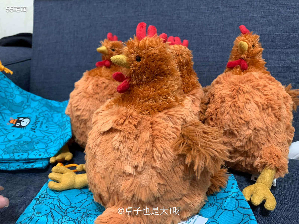 开箱产品:Jellycat母鸡和背包狗狗 转运：轻速 重量：