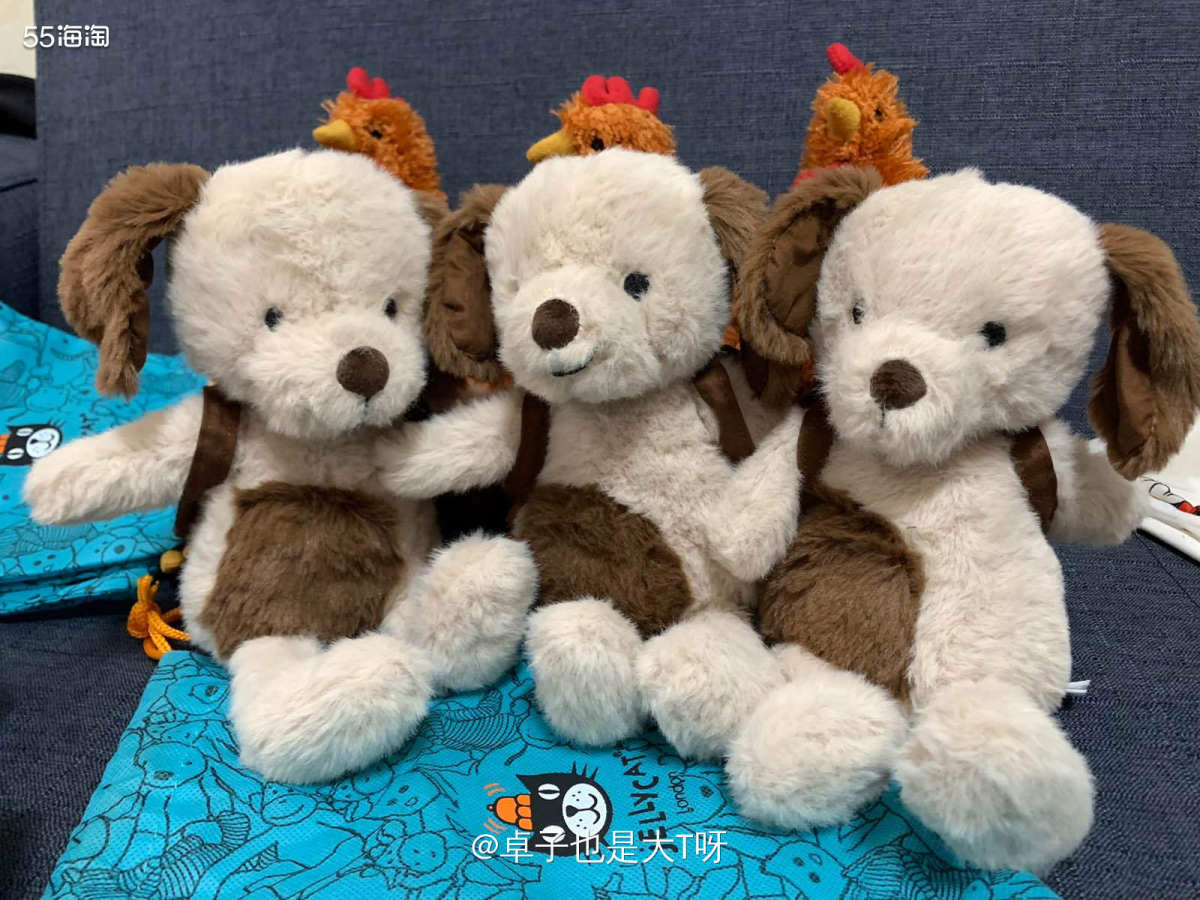 开箱产品:Jellycat母鸡和背包狗狗 转运：轻速 重量：