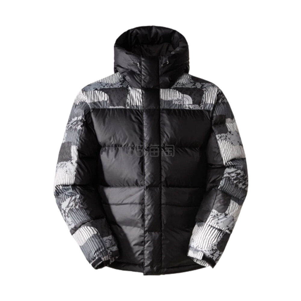 【23年秋冬新品】THE NORTH FACE北面 喜马拉雅 男士黑色拼接派克羽绒服
