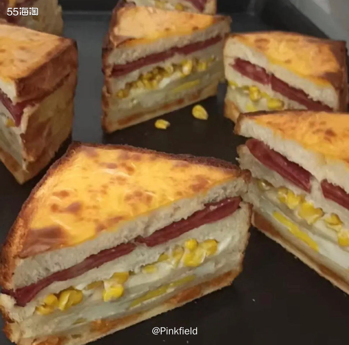 🥪这是前几天在小区附近的手工面包店点的外卖，原本都在它家充