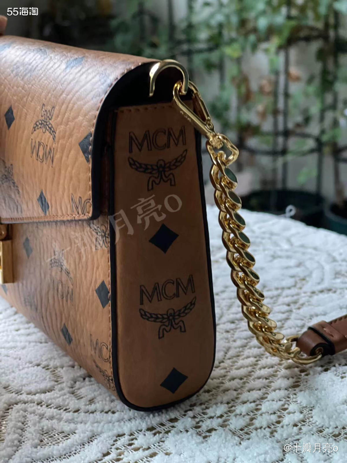 MCM干邑色链条包 害~ 不知道算不算时代的眼泪 买了几年了