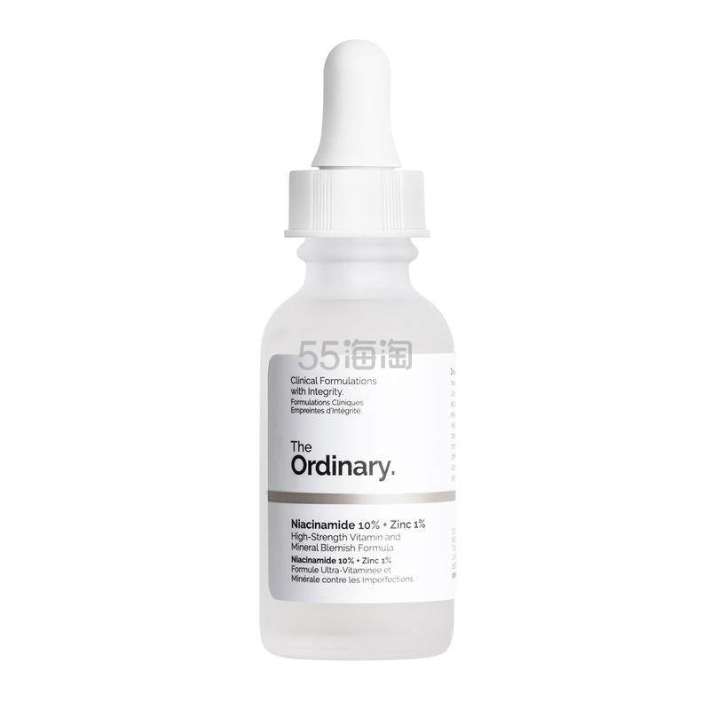 【单件含税】The Ordinary 10%烟酰胺 + 1%锌精华 30ml 收敛毛孔