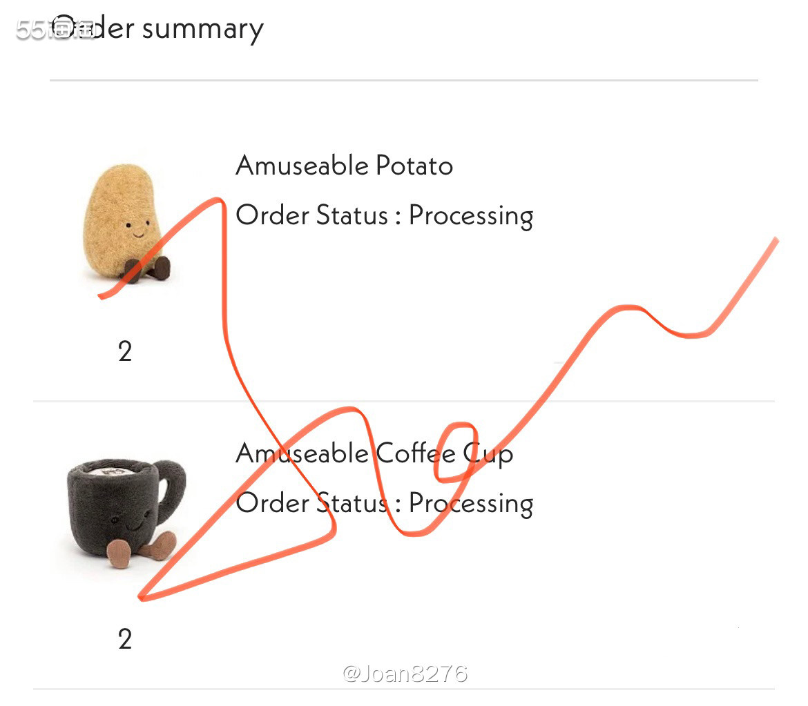 最近Jellycat上新了好多新品，最喜欢的是跟个芒果核心的