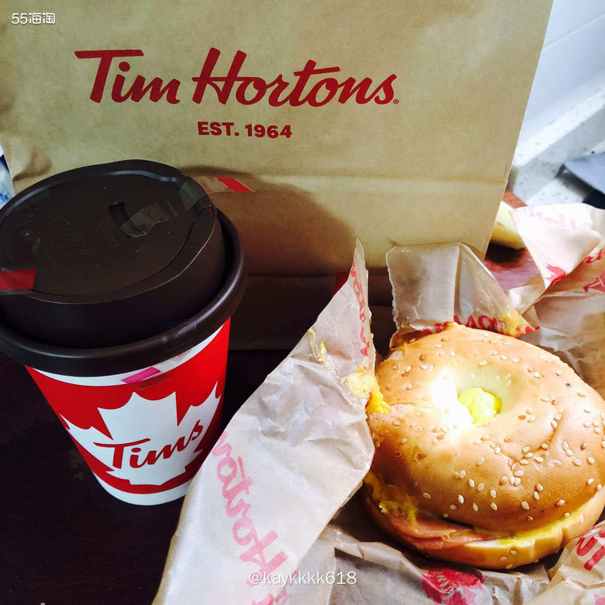 周一Tims免外送费安排个早餐稳妥妥！点了一个套餐无肉不欢蛋