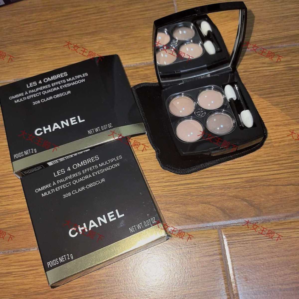☑开箱/价格 dior粉饼1n*4 60美金*4 香奈儿眼影