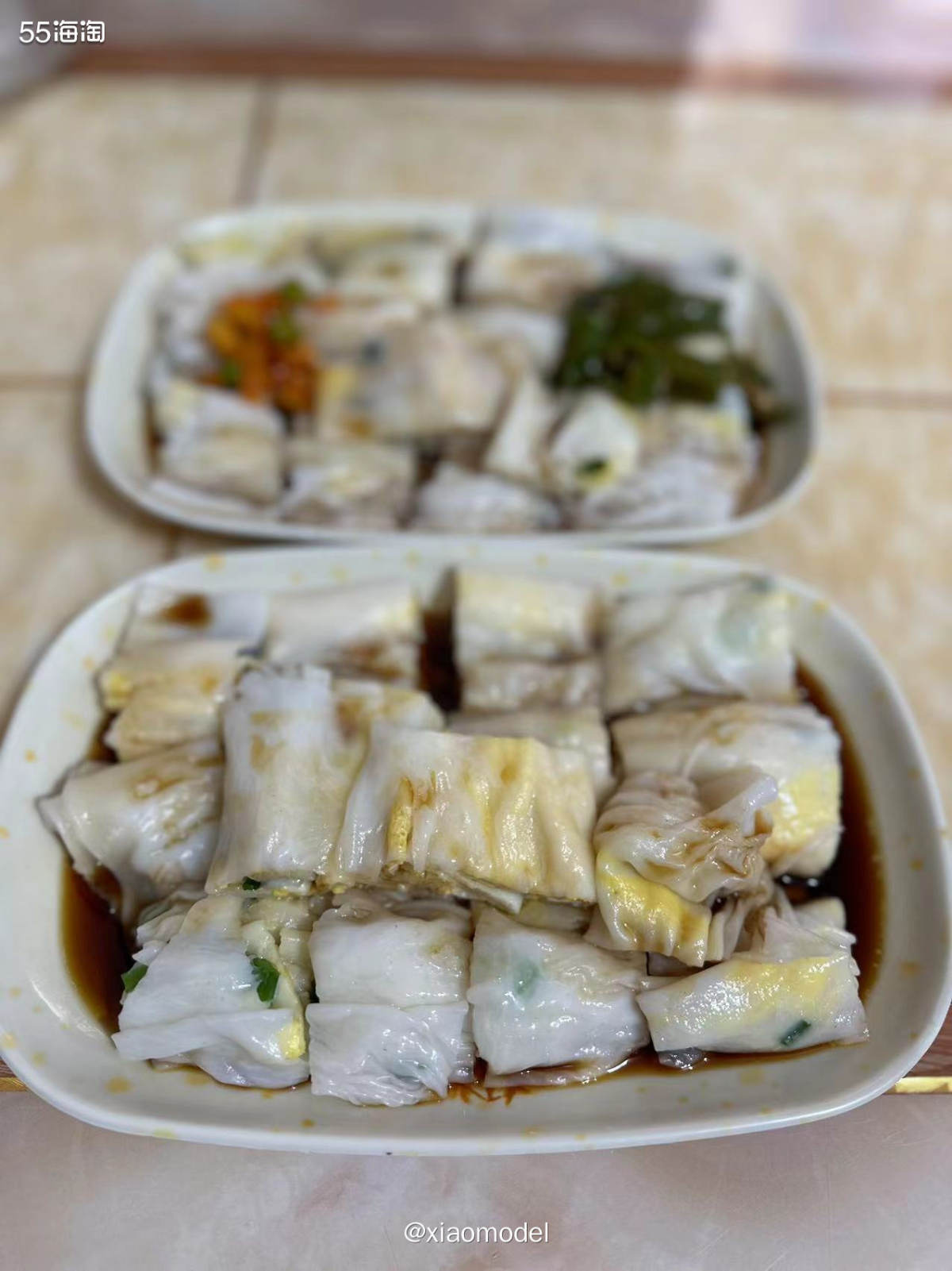 😀出差有时候住的酒店起晚了错过早餐，我就会出去吃肠粉，当地