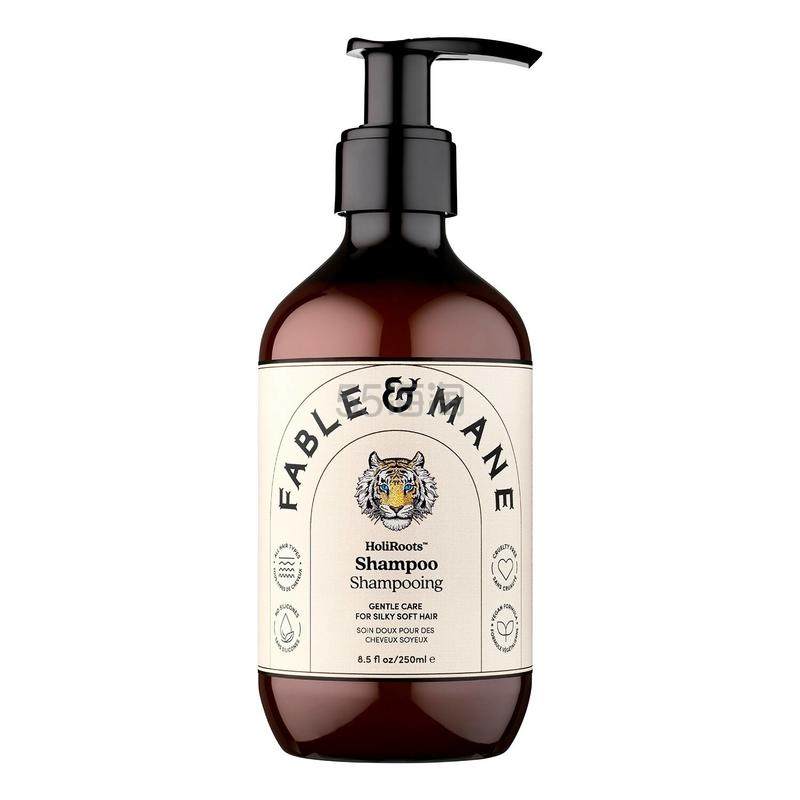 【单件含税】Fable & Mane HoliRoots椰子老虎草保湿洗发水 不含硫酸盐 250ml