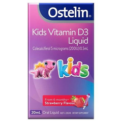 Ostelin 婴幼儿童补钙维生素D3滴剂 草莓味 20ml