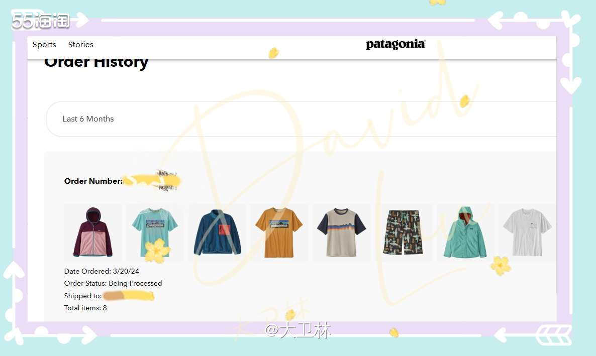 再一次Patagonia（巴塔哥尼亚），因为每次不敢买太多件