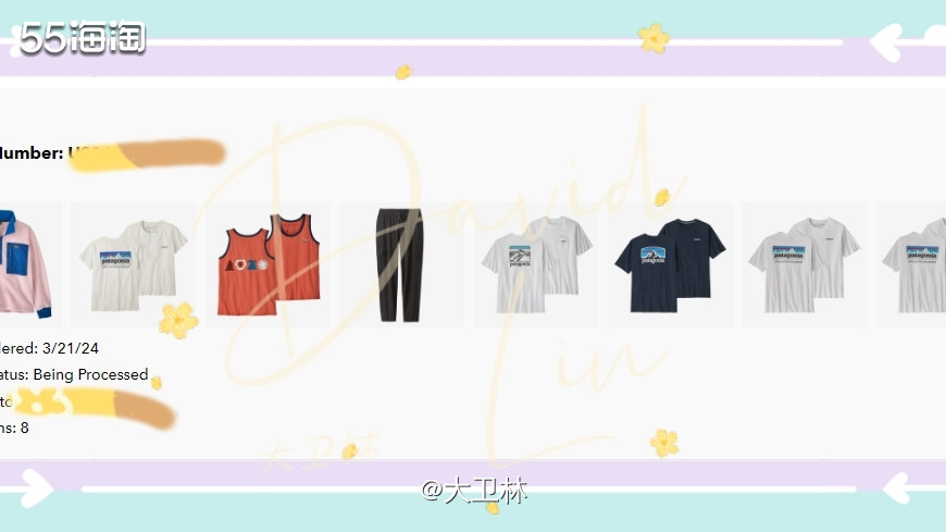 这单还是帮客户下的  Patagonia巴塔哥尼亚感觉已经把