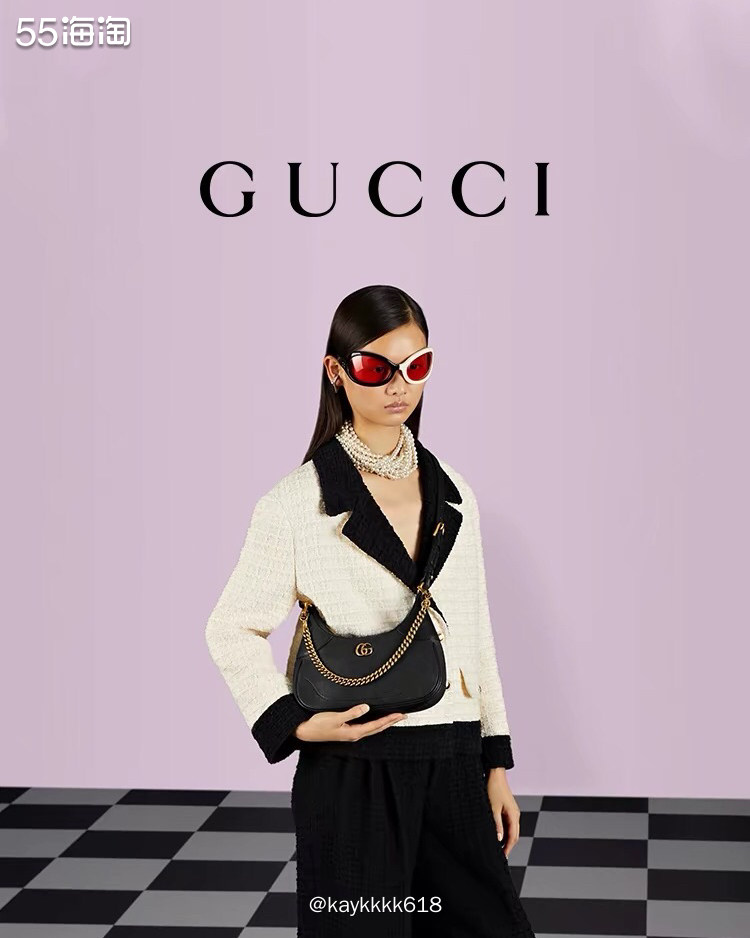 各路时尚人士必备的包款，月牙腋下包算是比较火的单品，而Guc