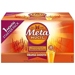 Metamucil 吸油纤维素膳食纤维粉 香橙味 30包