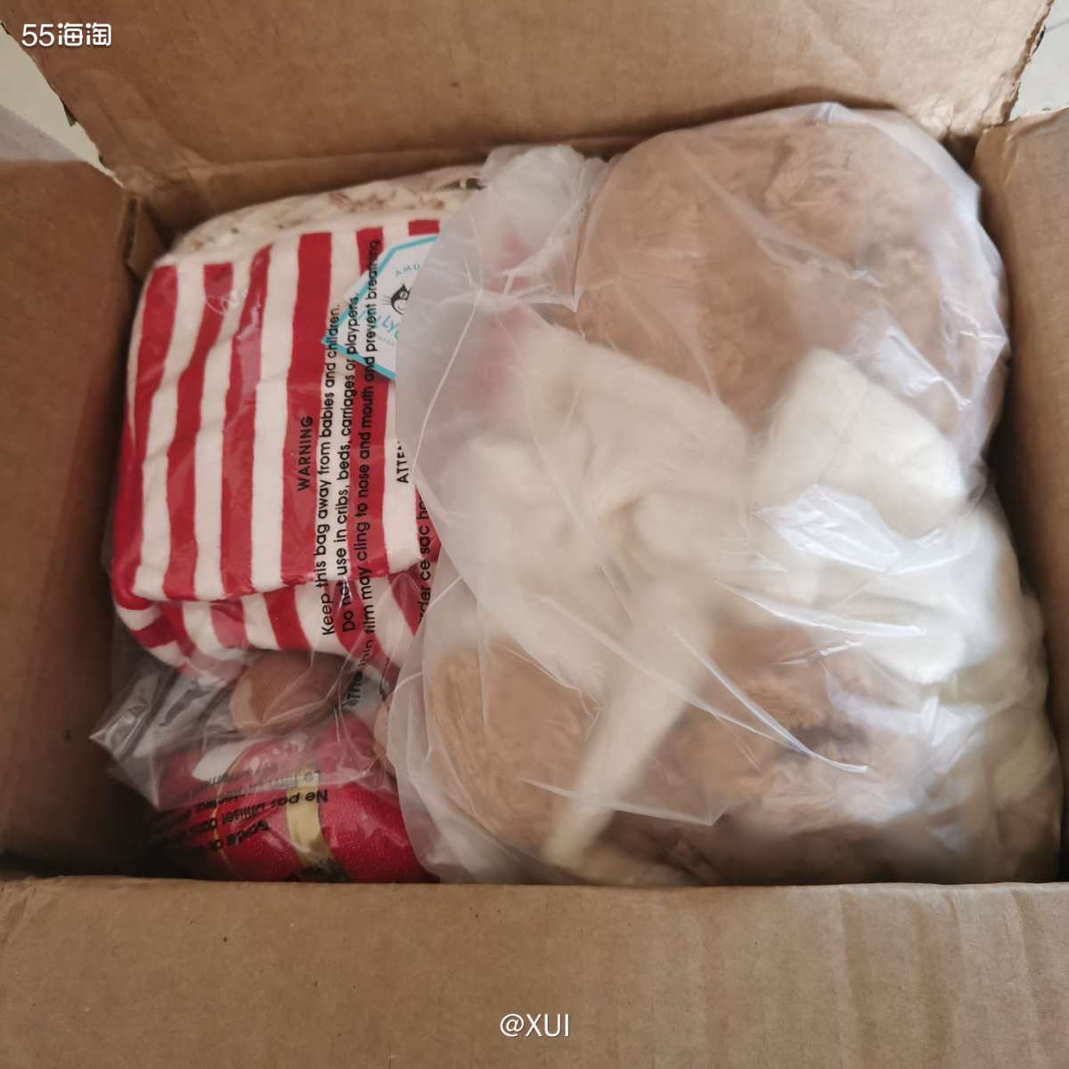 又收到一箱毛绒绒啦～这次合箱了Jellycat官网买的手捧花