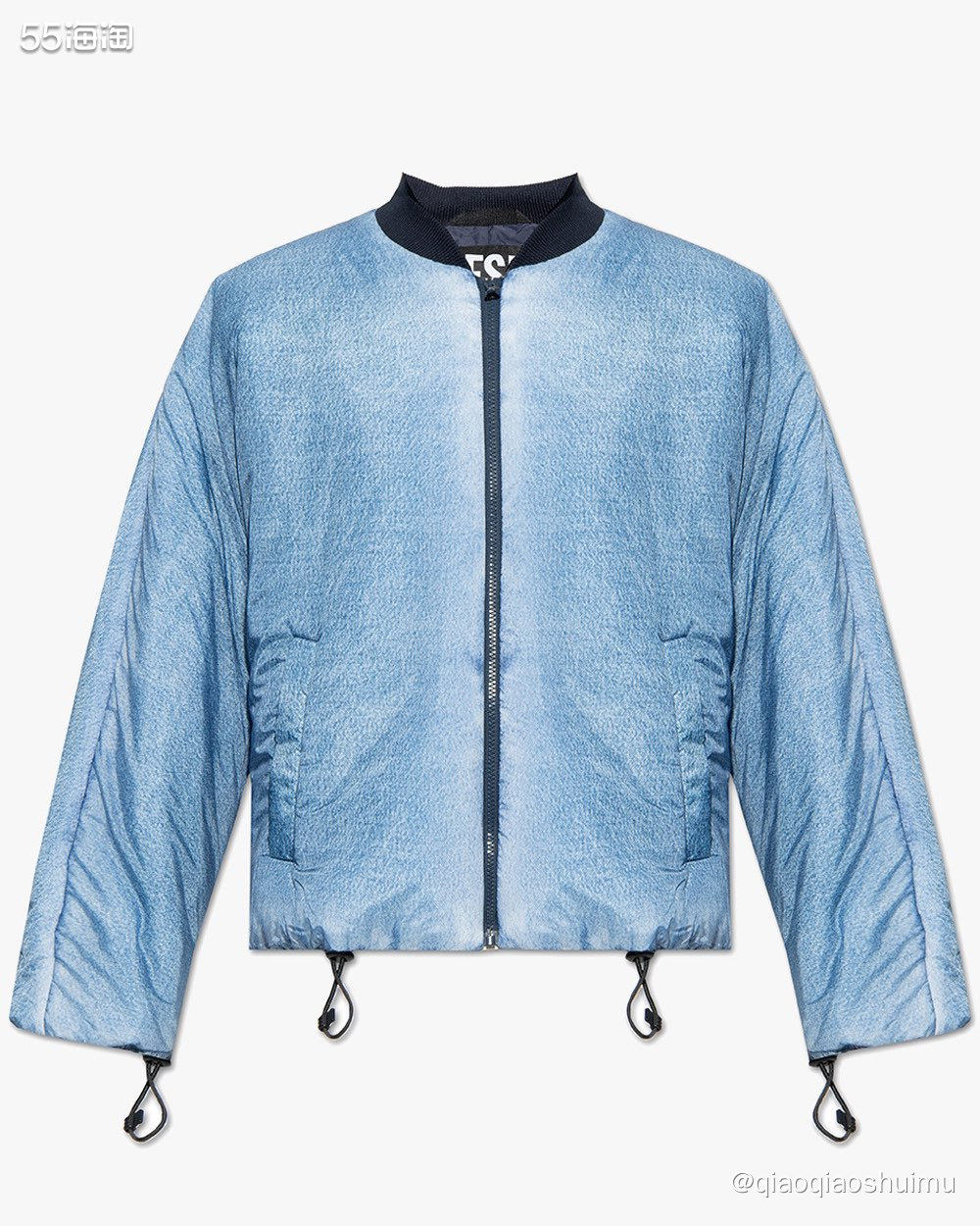Diesel真的很爱牛仔元素，把羽绒服也设计成了牛仔服的样子