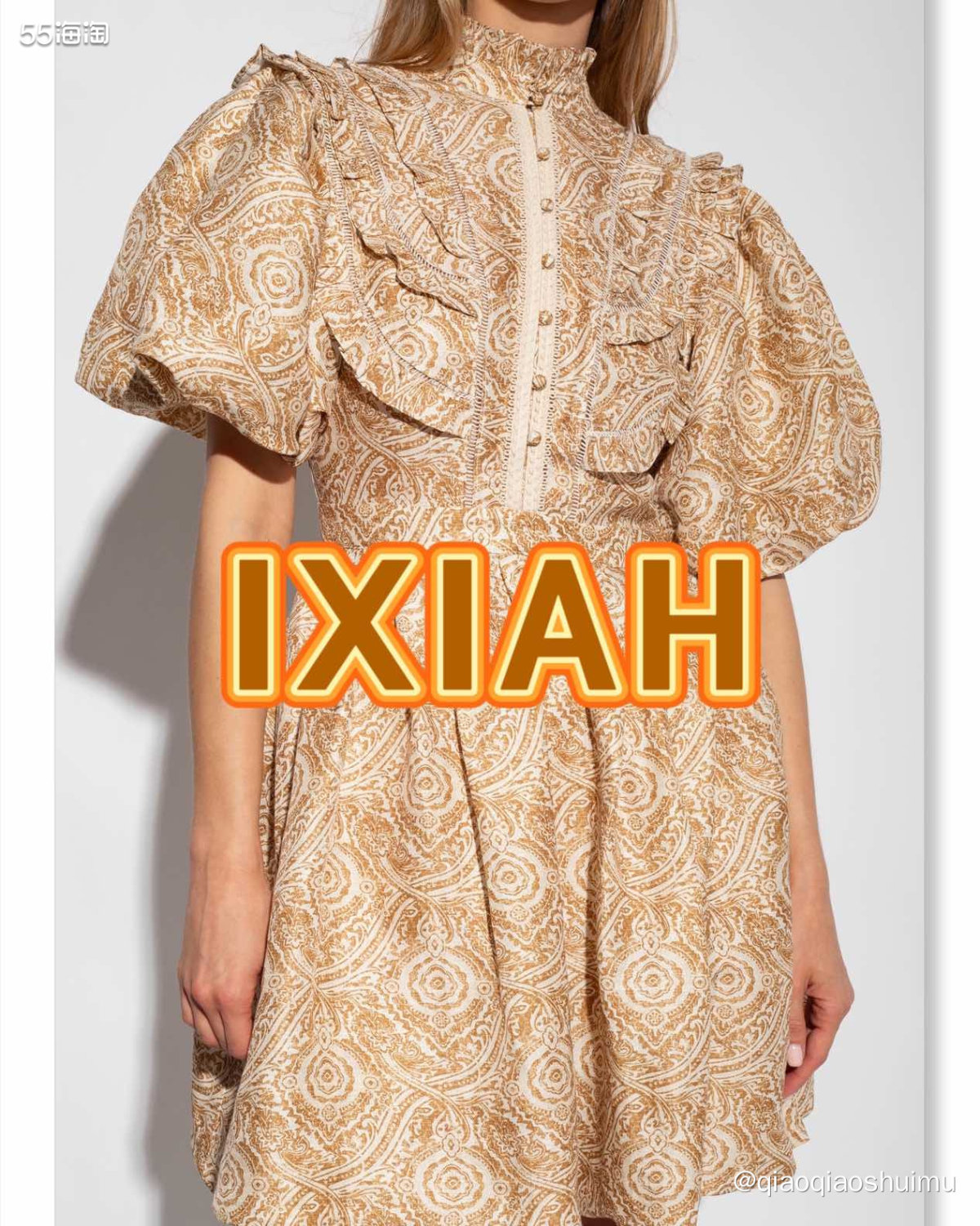 这条宫廷风的碎花泡泡袖连衣裙在vitkac中文官网看到几次了