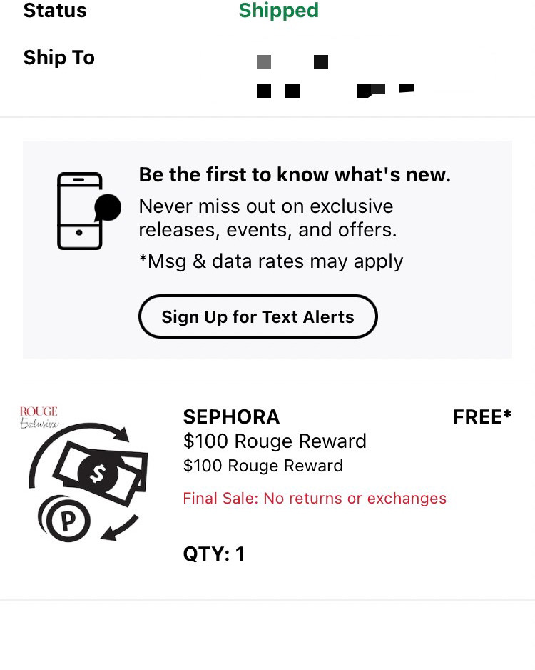 这个是丝芙兰的一个比较划算的积分活动，每周三和每周五凌晨都会