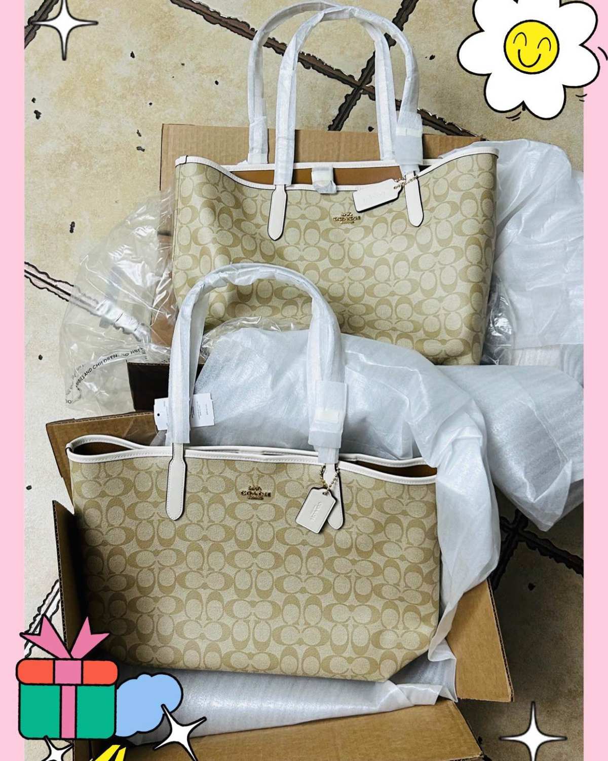 ⭐购买网站：Coach奥莱  ⭐订单详情： City tot