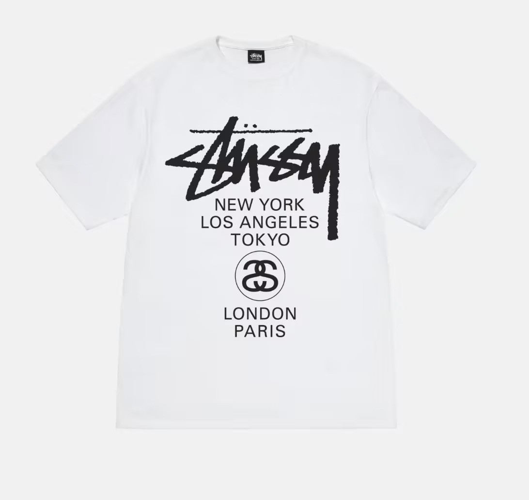 Stussy短袖T，SS24新款World Tour Tee