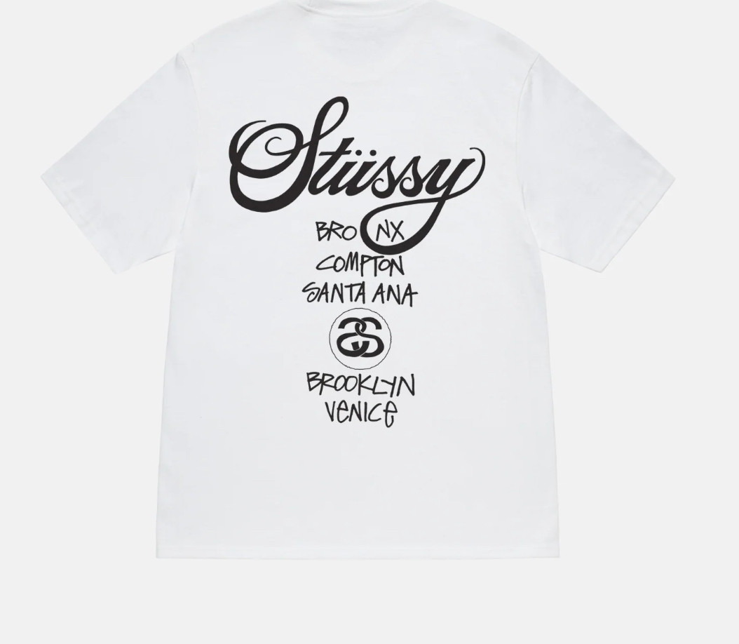 Stussy短袖T，SS24新款World Tour Tee
