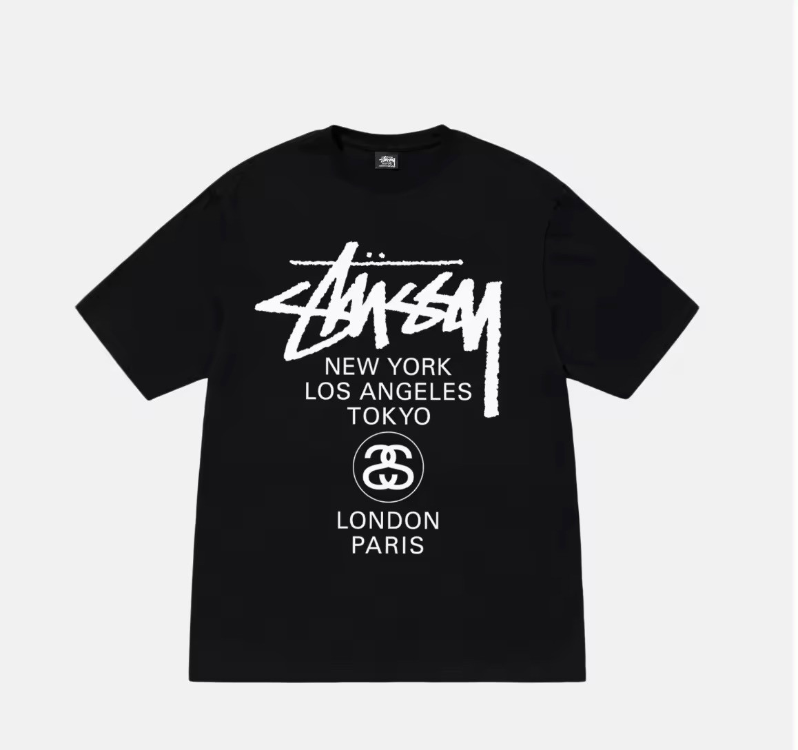 Stussy短袖T，SS24新款World Tour Tee