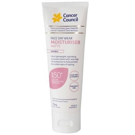 Cancer Council 澳美皙 面部脸部保湿隔离防晒霜SPF 50+  75ml