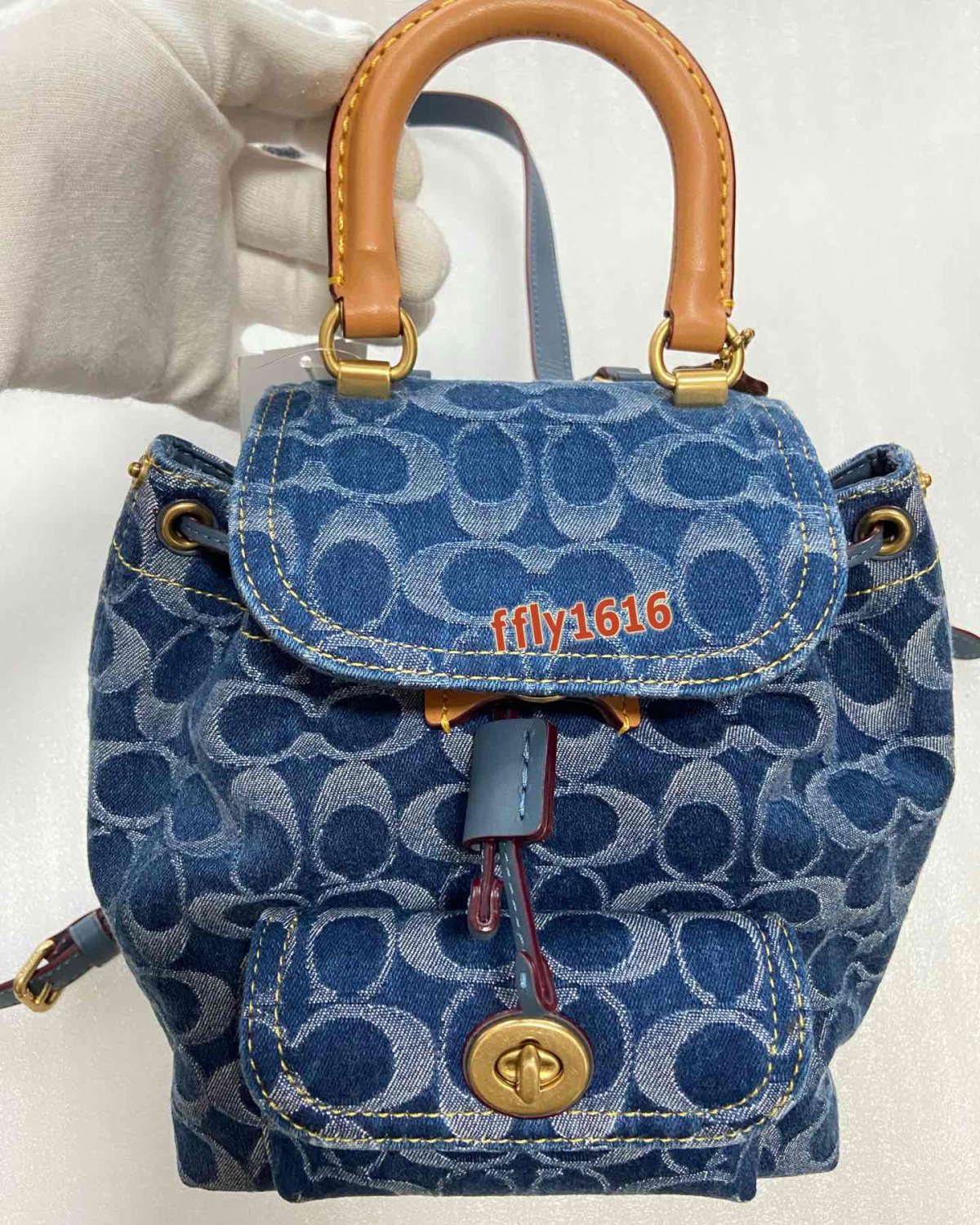 🌻海淘到货，实物真好看呀 🌻Coach新款Riya，丹宁