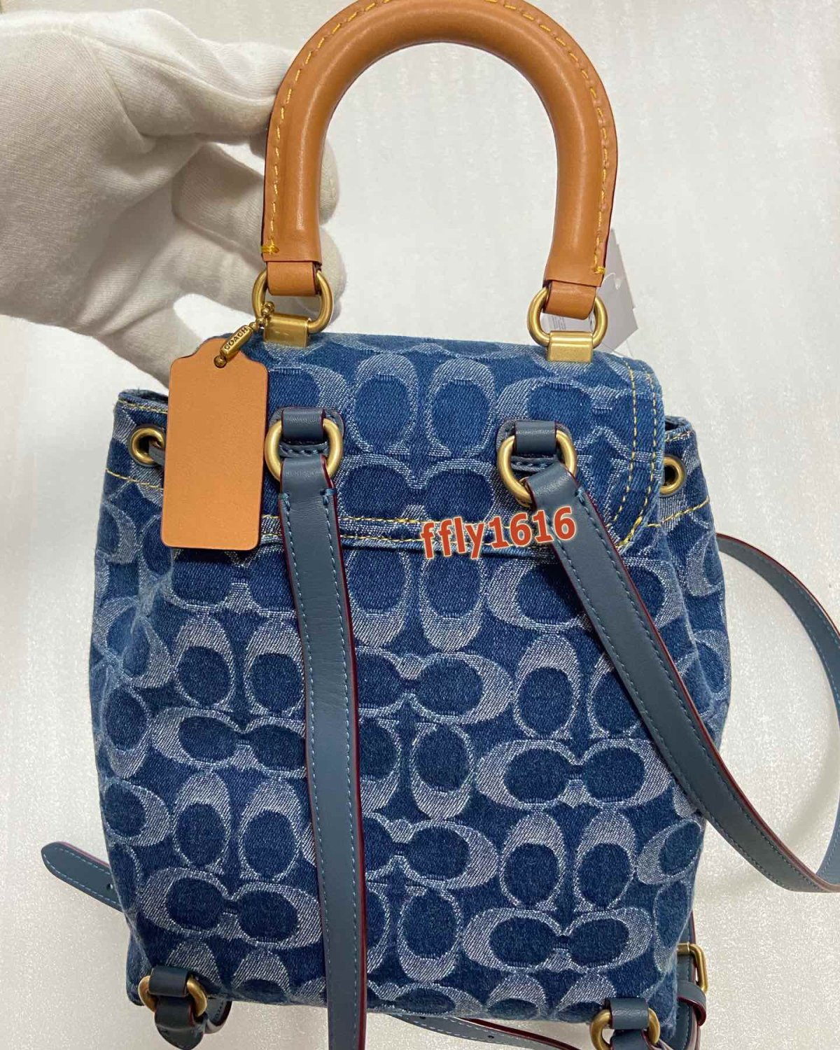 🌻海淘到货，实物真好看呀 🌻Coach新款Riya，丹宁
