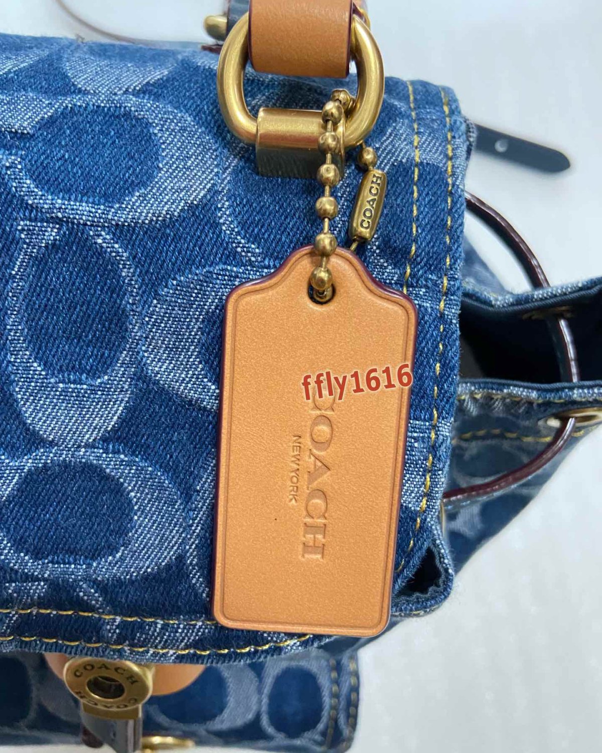 🌻海淘到货，实物真好看呀 🌻Coach新款Riya，丹宁
