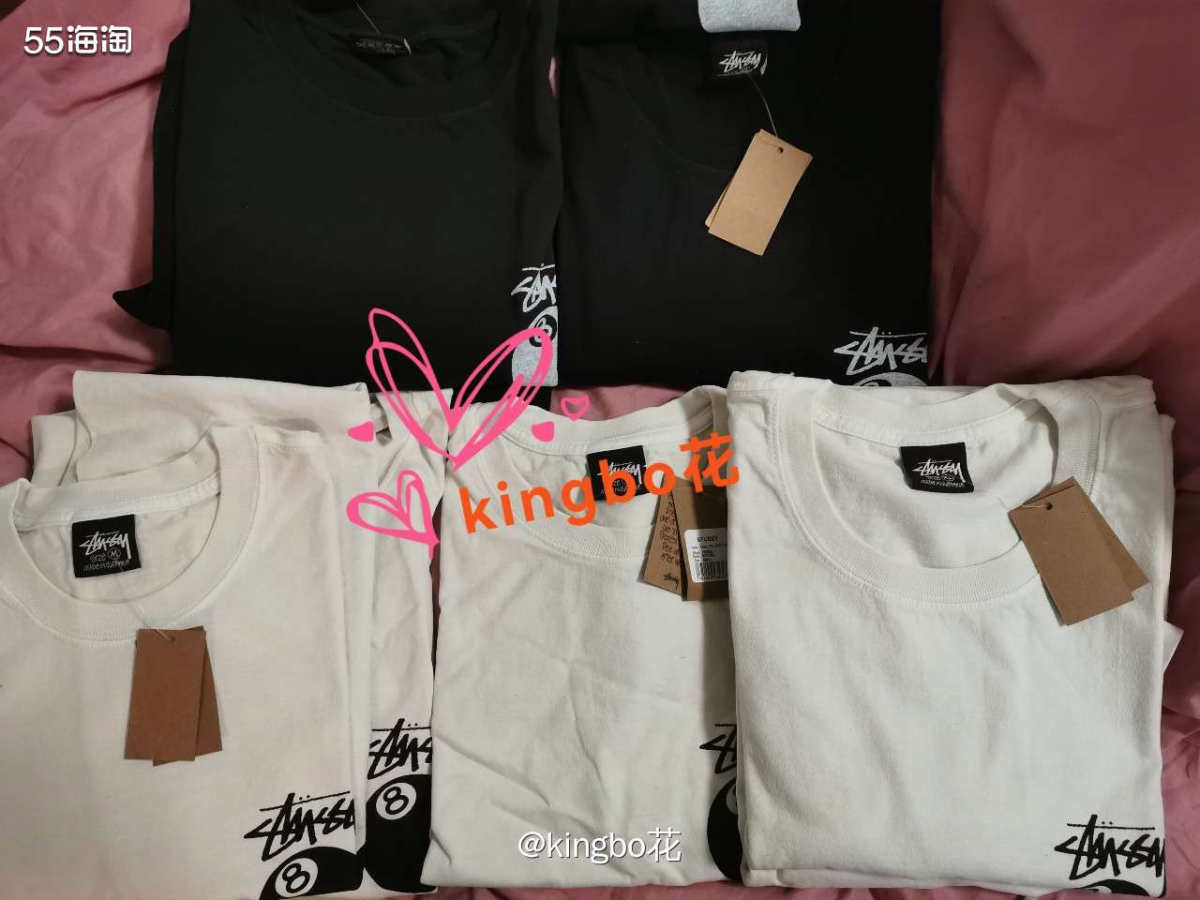 再开一箱stussy的短袖，到货啦可以穿起来啦  整体码数还