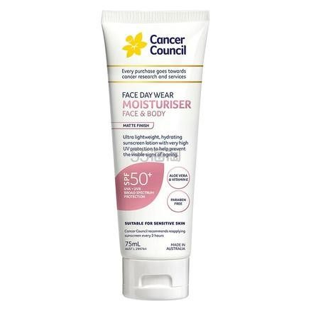 Cancer Council 澳美皙 面部脸部保湿隔离防晒霜SPF 50+ 75ml