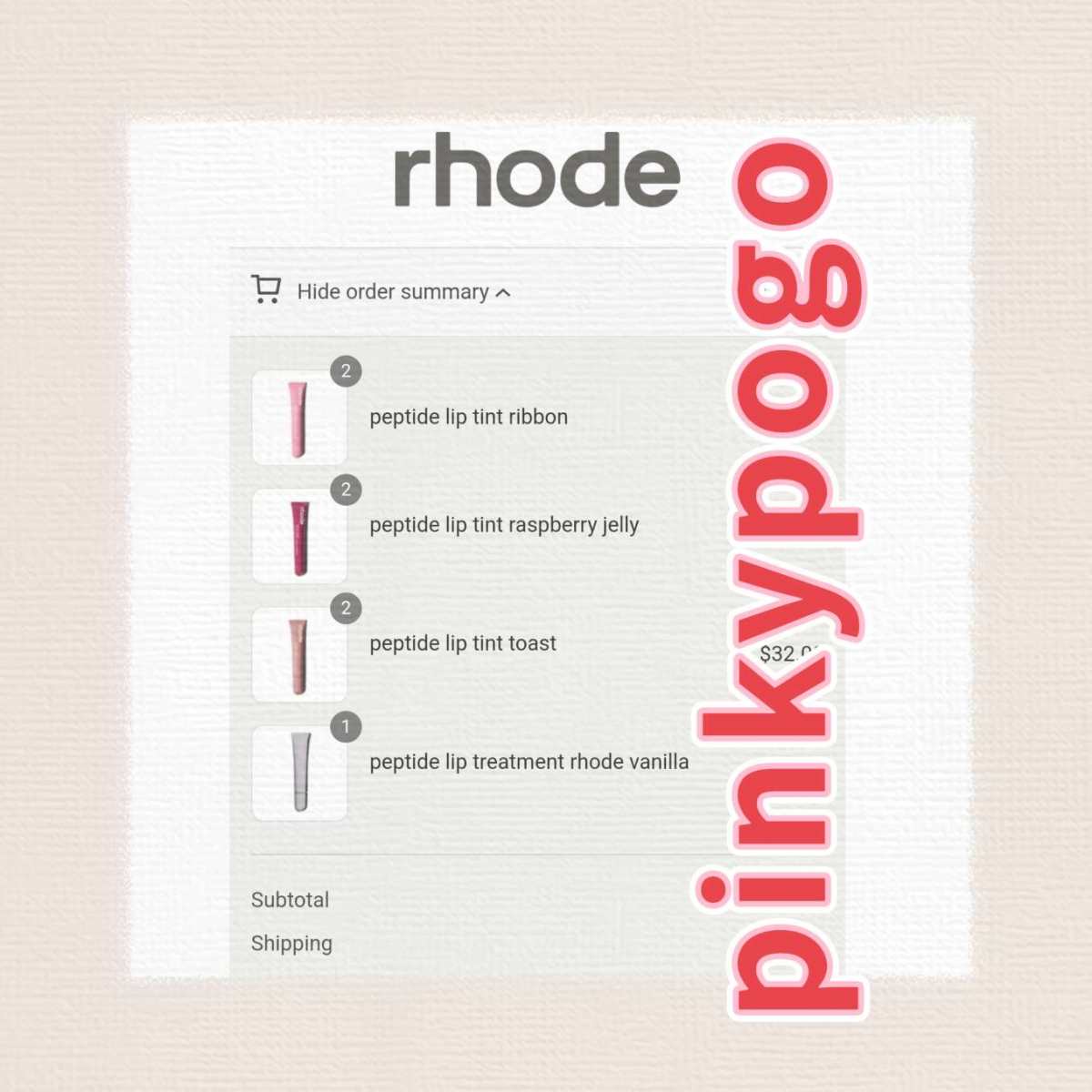 最近hailey有新闻，所以rhode最近又继续火，而且官网