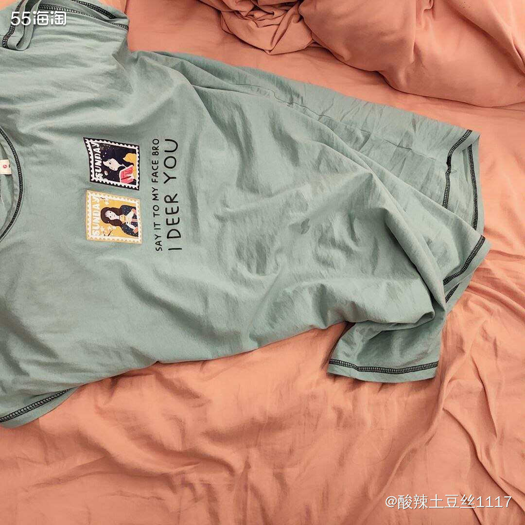 很多人夏季睡衣追求的是冰感，但是我更爱纯棉，因为纯棉给我的感