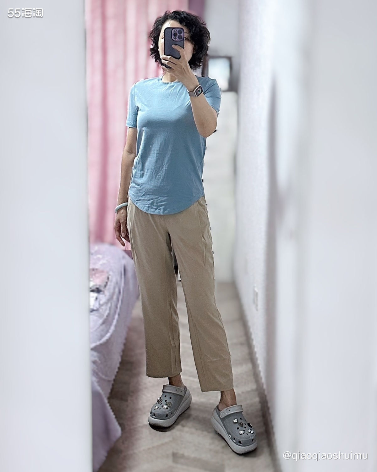 京东买的lululemon今天上午就到了，我中午飞车回去试穿