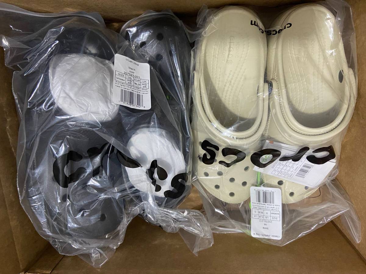 这是4.21买的洞洞鞋，当时一共买了4双，寄到转国了，用的货