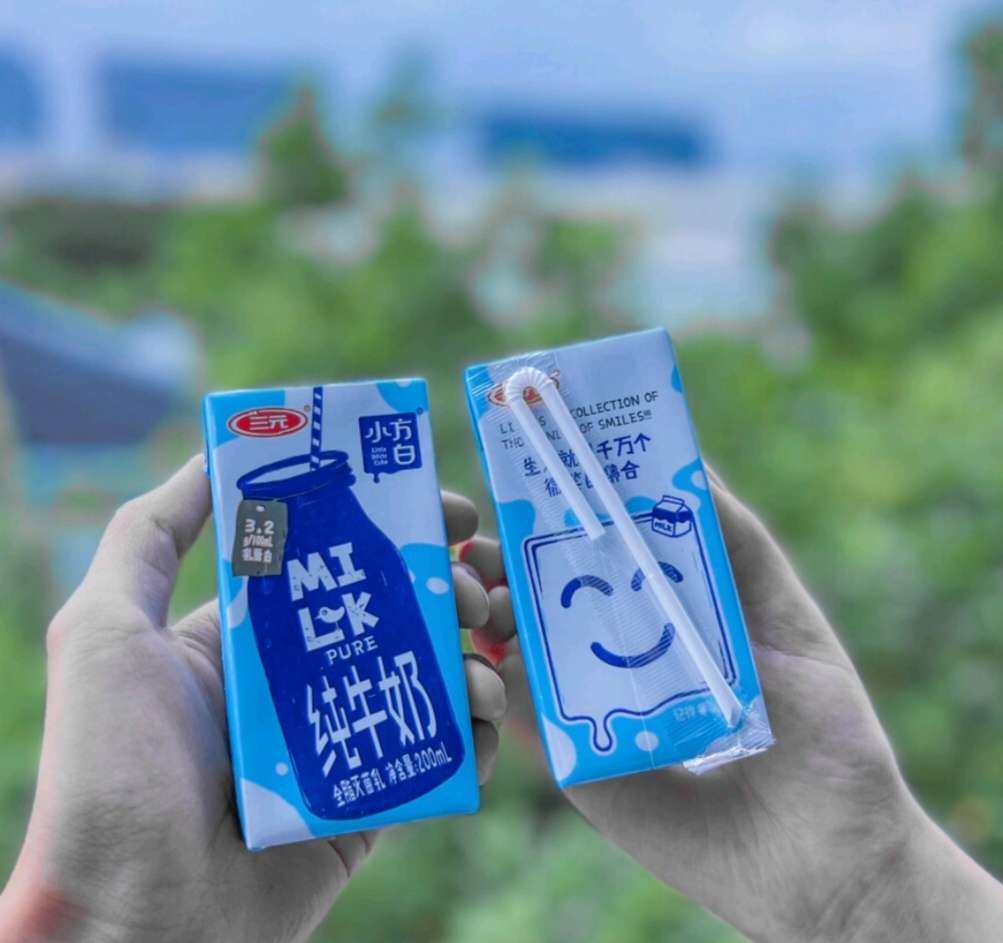 下单网站：京东APP 下单商品：三元小白方纯牛奶24瓶一箱x