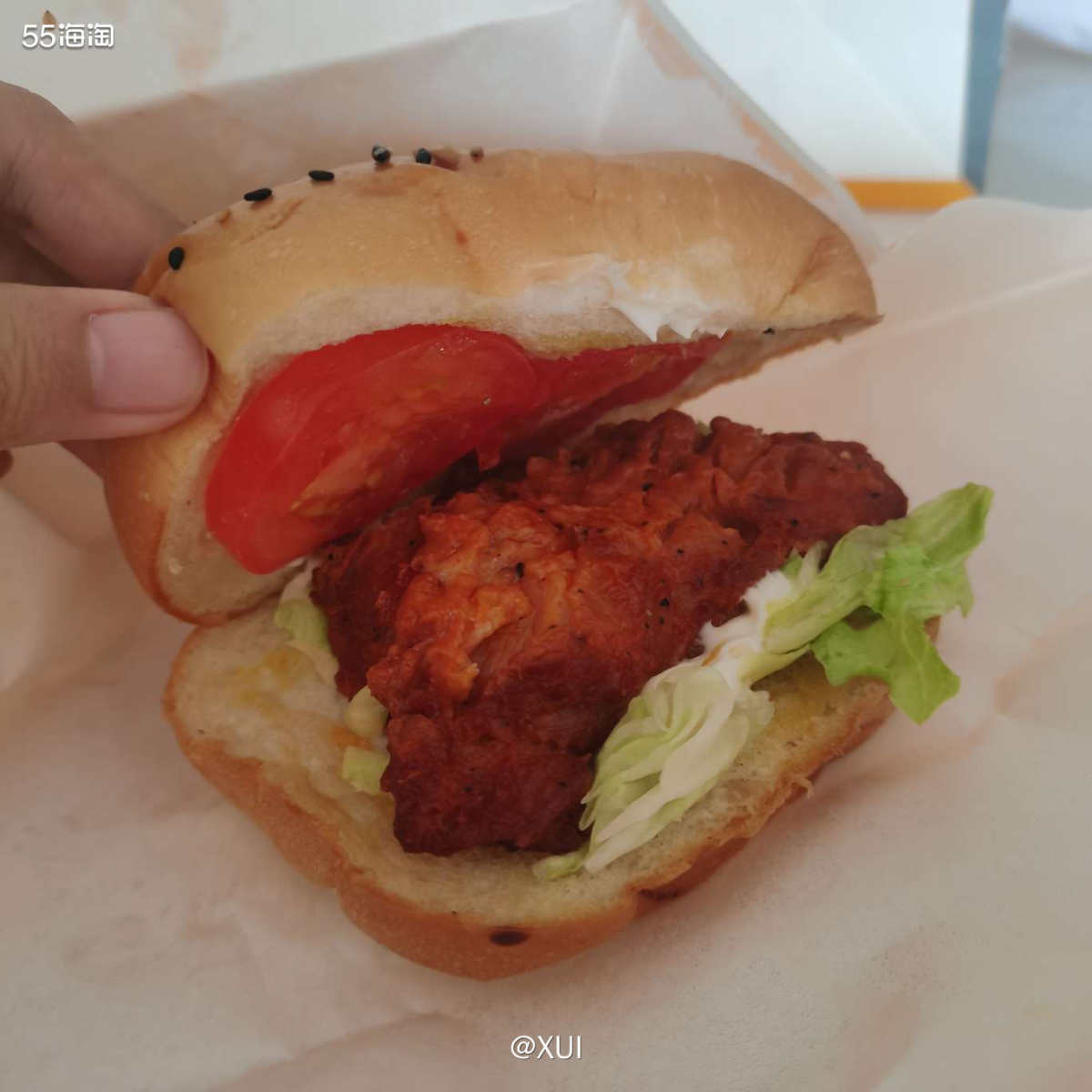 前两天又点起了汉堡，这次还是点了随心配套餐，汉堡选了奥尔良鸡