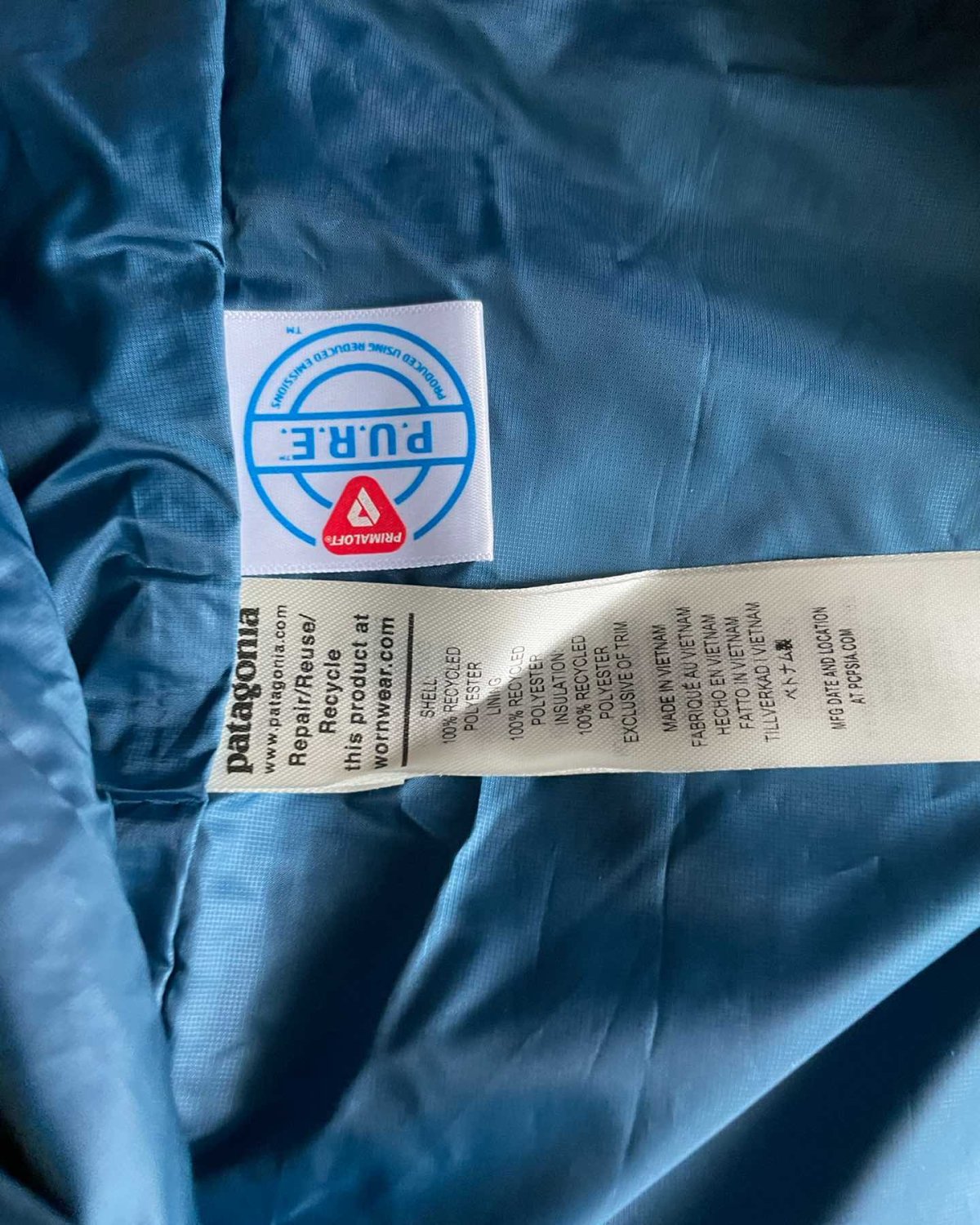 之前在backcountry买的nanopuff棉服到货了，