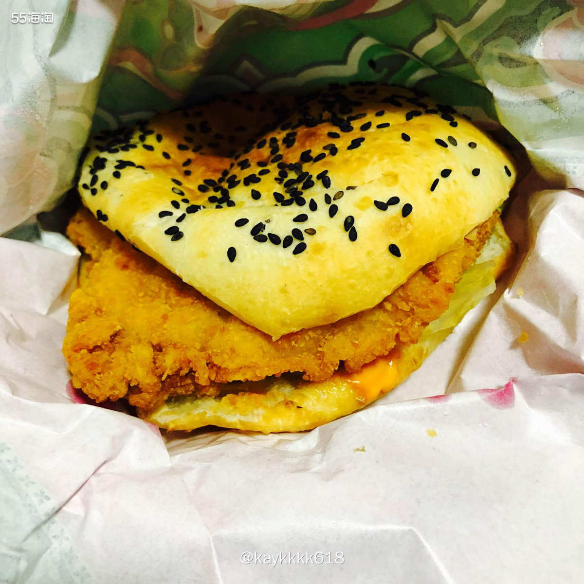 晚上回来没做饭不知道吃什么，正好附近才开的一家塔斯汀中国汉堡